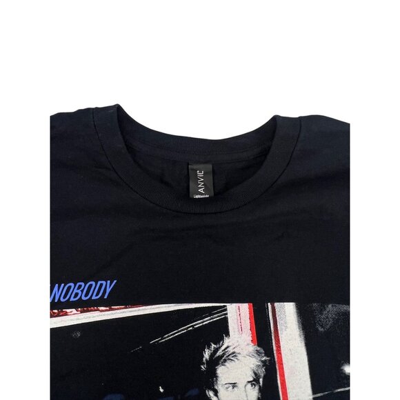 Anvil DALTON Graphic T-Shirt Black "Im Nobody Who Are You?" M Cotton Lightweight - Picture 5 of 6
